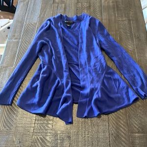 New York & Company dark blue sweater cardigan size small